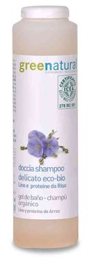 Gel douche Shampoing délicat de lin et de riz 250 ml