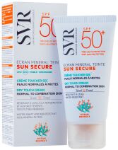 Crème minérale teintée Sun Secure Peaux normales et mixtes SPF50 +