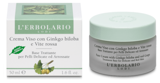 Crème Visage au Ginkgo Biloba et au Raisin Rouge