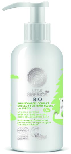 Gel et shampooing pour bébé sans larmes pour cheveux et corps 2 en 1