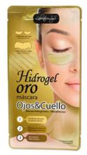 Masque pour le cou et les yeux à l'hydrogel d'or