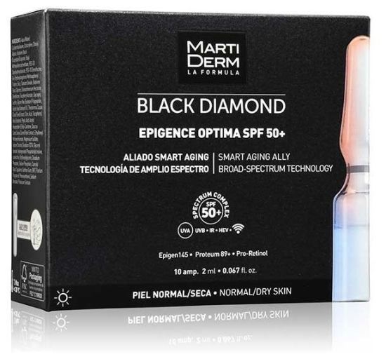 Diamant Noir Epigence Optima Spf 50+ 10 ampoules