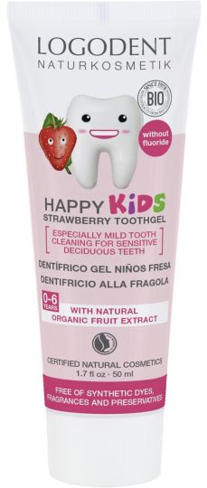 Dentifrice Fraise Sans Fluor Pour Enfants de 50 ml