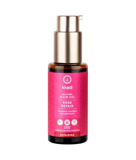 Huile capillaire de rose pour réparer les cheveux abîmés 50 ml