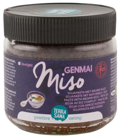 Pâte de soja non pasteurisée Genmai Miso avec riz