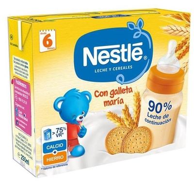 Lait et Céréales avec Biscuits Maria 2x250ml