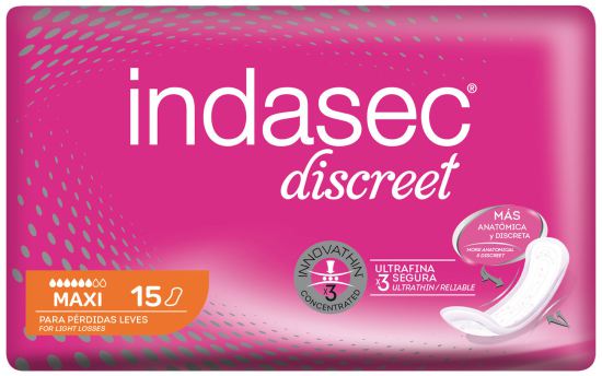 Discreet Compress Maxi 15 uds